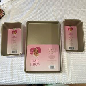 Paris Hilton Pink and Gold Bakeware Set